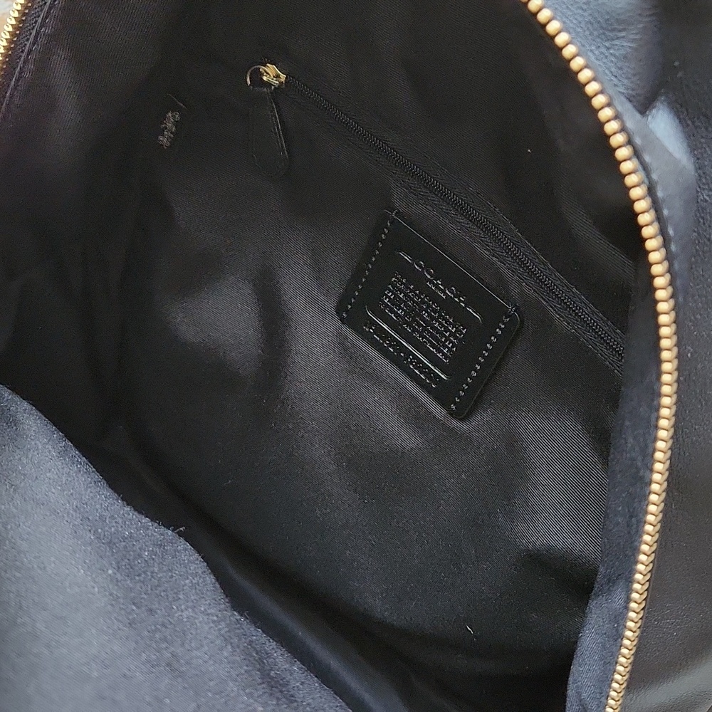 Coach Leather and Canvas Backpack Black & Brown - Picture 9 of 9